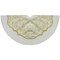 Northlight 48-Inch Gold Poinsettia Glitter Christmas Tree Skirt with a Velvet Border